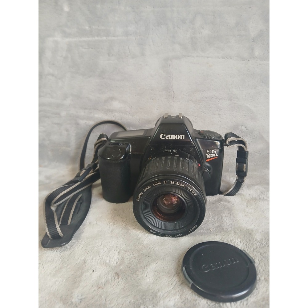 Canon EOS Rebel S II 35mm SLR Film Camera w/‎ EF 35-80mm f/4-5.6 Zoom Lens Black